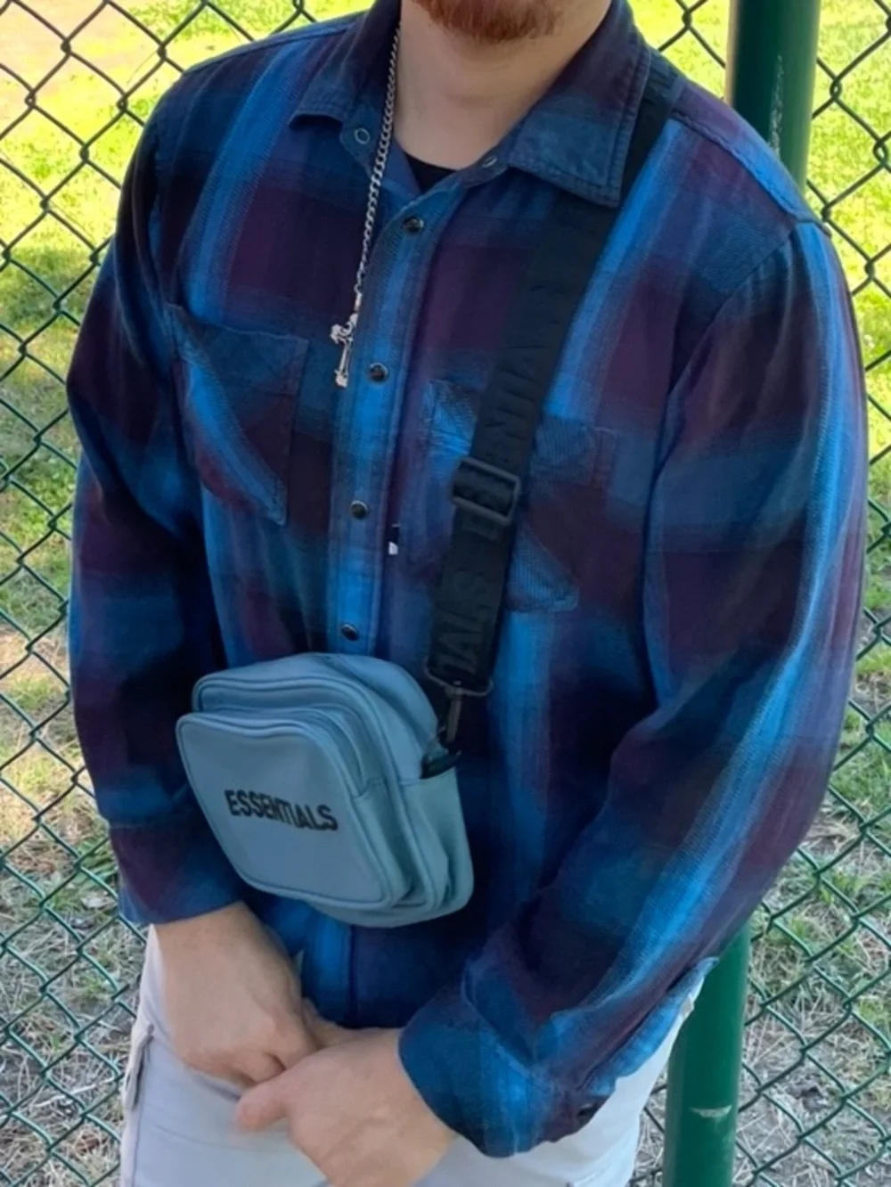 THE NORTH FACE MEN LONG SLEEVE BUTTON DOWN FLANNEL SHIRT CHECK PLAID peacock gym